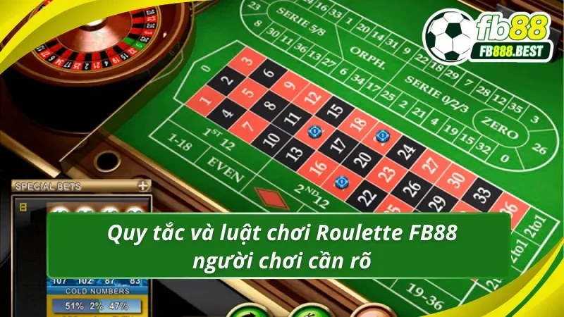 Quy tắc và luật chơi Roulette FB88 người chơi cần rõ